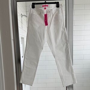 Lilly Pulitzer White Ankle & Cropped Jeans
